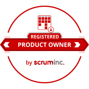 Registered Product Owner - Sample Registered Product Owner by Scrum Inc.™ Badge