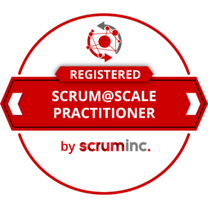 Registered Scrum@Scale Practitioner™ by Scrum Inc.- Sample Badge